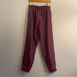 Mens ADIDAS Originals Vintage Three Stripe Monogram Burgundy Track Pants